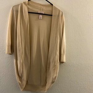 Cashmere and silk blend cream cardigan